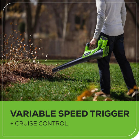 Person using 40V Cordless Walkway Warrior Yard Tool Combo Kit With 2.0Ah Battery And Charger Trimmer With 12 Inch Auto Feed Line And 390 CFM Leaf Blower Lightweight Design For Easy Edging And Debris Cleanup In Small Yards on lawn