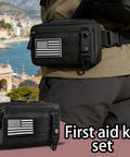 Trauma First Aid Kit With Tourniquet And Israeli Bandage 34 Piece Tactical Emergency Gear for Car Camping Hiking Travel