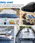 Waterproof ABS Solar Cable Entry Gland Double Pack for RV Campervan Boat Roof Fits 2mm to 6mm Cable Diameters, IP68.