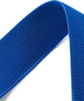 Close-up of Kos Nylon Weight Belt For Freediving And Scuba, Durable Woven Belt, Blue 5 cm wide, showcasing texture and color.