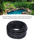 Big Time 100FT 3/8 Inch Air Hose Plus Pond Tubing Kit For Pond Pump And Aerator System Built With Hella Strong PVC Giving Serious Durability And Leak Proof Performance You Really Gonna Dig This Heavy Duty Gear For Any Water Feature At Home black coiled PVC pond air hose for aerator and pump