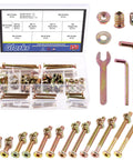 253 Piece M6 Hex Socket Cap Screws Hardware Kit For Baby Cribs And Furniture Includes Nuts, Washers, Barrel Nuts, And Wrenches