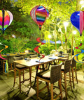 Three Pack Colorful Hot Air Balloon Wind Spinners For Outdoor Garden Yard Decor Large Hanging Wind Socks With Rainbow Vibes