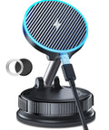15W MagSafe Car Mount Charger With Vacuum Suction Cup And Nano Adhesive Base, Fast Wireless Car Phone Holder On The Go