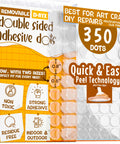 Double Sided Tape Dots For Easy Hangs And Crafts Clear Sticky Putty Adhesive Dots Pack 350 No Residue No Mess