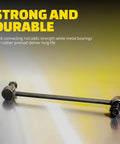 Heavy Duty Suspension Stabilizer Bar Link For Toyota Highlander And Compatible Lexus And Toyota SUVs Replaces Worn Links For A Smoother Ride And Improved Handling With Durable Steel Construction, black steel rod