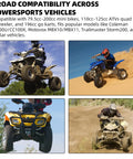 145/70-6 Tubeless Tire for ATV and Go Kart Mini Bikes in action on various terrain, showing durability and traction