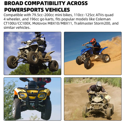 145/70-6 Tubeless Tire for ATV and Go Kart Mini Bikes in action on various terrain, showing durability and traction