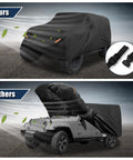 Outdoor Heavy Duty Car Cover For Jeep Wrangler 4 Door JK JL TJ YJ From 2007 To 2021 Waterproof Dust Wind Snow Protection