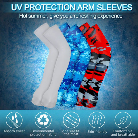 15 Pairs Unisex Arm Sleeves With UV Protection And Anti Slip Ice Silk Fabric For Running Cycling Driving And Outdoor Sports