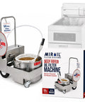 Built Tough Electric Deep Fryer Oil Filter System With Rapid Impurity Removal And Heavy Duty Portable Discard Grease Trolley.