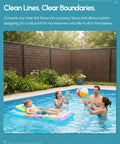 Privacy Slats For Chain Link Fence, Easy DIY Polyethylene Weave For Backyards And Gardens, Great For Pool Enclosures