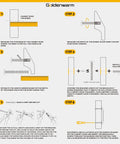 Installation instructions for Curved Cabinet Handles 20 Pack Solid Zinc Alloy Drawer Pulls In Brushed Nickel 5 Inch Center To Center