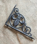 Heavy Duty Iron Corner Braces Tough As Nails Floating Shelf Supports Wall Mounted Triangle Plant Stand Steel L Brackets ornate design