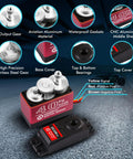 Beefy 40 Kg High Torque RC Steering Servo waterproof for 1/8, 1/10, 1/12 scale cars with metal gears and CNC aluminum housing.