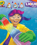 Illustration of a child pouring colorful liquids, showcasing the Awesome Liquid Science Kit For Kids With 15 At Home Water Experiments.