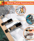 Nickel Plated Metal Spring Clamps Set For Woodworking And Photography Backdrops highlighting diverse uses in projects