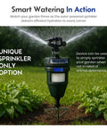 Motion Activated Yard Sprinkler System For Deer And Cat Deterrence Skunk Raccoon And Dog Repellent Outdoor Water Sprinkler in garden.