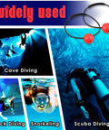 Two Pack Scuba Tank Bangers for diver communication, underwater safety signaling and various types of diving shown in images.