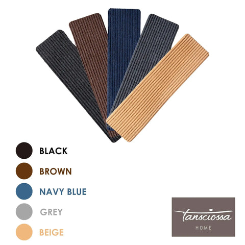 Non Slip Stair Treads For Indoor Stairs 30x8 Inches Pack Of 15 Brown Anti Slip Stair Covers For Dogs And Kids in various colors