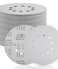 9 Inch 10 Hole White Sanding Discs For Drywall Sander With Quick Change Hook And Loop Backing 25 Pack Round Sandpaper Sheets