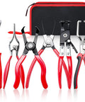 Six-Piece Fuel Line Pliers Set For Hose Clamps And Fluid Lines With 30-Degree Disconnect Pliers And Flat Hose Clamp Pliers