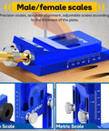 Pocket Hole Jig Kit For 15 Degree Angled Holes All Metal Woodworking Drill Guide For Precise Dowel Joints Aluminum Alloy Construction