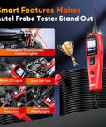 PowerScan PS100 Power Circuit Probe Kit For All 12V And 24V Cars, Pro Grade Automotive Diagnostic Tool With Real Time Readouts, Easy Wiring Tester, Durable, Reliable Car Electrical Troubleshooter; red probe tester.