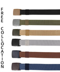 6 Pack Nylon Belts For Men And Women With Plastic Buckles, Metal Free Tactical Belts For Casual Wear in assorted colors
