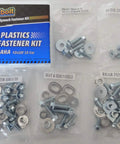 All In One Full Plastics Body Fastener Bolt Kit For Yamaha YZ450F 2018 To Current With OEM Style Hardware Includes Fenders Fork Guards Seat Shrouds Bushings Complete, kit parts laid out