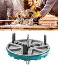 Adjustable Hole Saw Tool Kit For Wood And Drywall Cutting with three-flute round hole cutter and easy depth adjustment in use