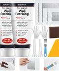 2 Pack Drywall Repair Kit With Quick Dry Spackle For Patching Holes And Cracks, Includes 120g Plaster, Two Scrapers, Nozzle Extenders