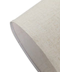 Close-up of linen lamp shade from Plug In Pendant Light Kit With Twisted Hemp Rope Cord 15 Foot Dimmable On Off Switch Linen Lamp Shade
