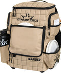 Ranger Disc Golf Backpack For Over Twenty Discs With Quick Access Pocket Water Bottle Holder Retriever Holster Sandstone Color