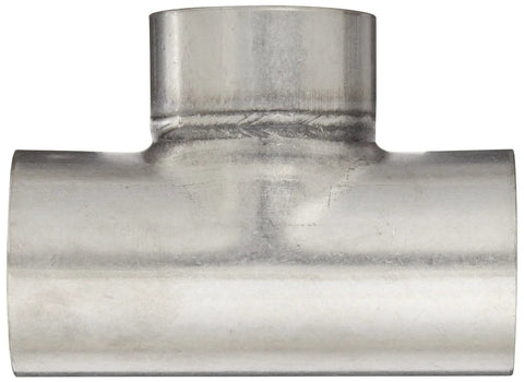 Stainless Steel 304 Sanitary Weld Short Tee Fitting One And A Half Inch Tube OD Unpolished Weld Tee For Food Grade And Beverage Lines