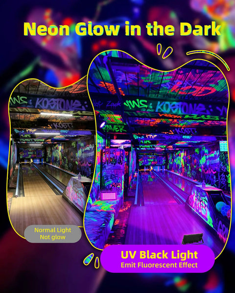 Next Level 50 Watt Led Blacklight Lamp With Ip66 Weatherproof Housing And Integrated Rocker Switch Plus Six Foot Power Cord For Halloween Kickbacks And Neon Glow Block Parties