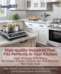 Portable Induction Cooktop 1800W Max Power With 9 Power Levels And 18 Temperature Settings shown on kitchen counter