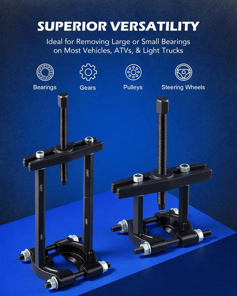 5 Ton Hydraulic Bearing Puller And Hub Removal Tool Kit 2 In 1 Gear Pulley Extractor Set showing hub removal tool used for bearing extraction.