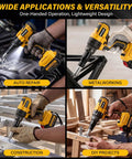 Real Deal Brushless Cordless Rivet Gun Built Tough For Pro Contractors Who Want A Smooth Operator Power Tool used in auto repair and metalworking.