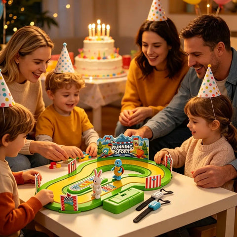 Epic Motion Sensing Two Player Racing Game With Three Play Modes Interactive Competitive Board Experience For Family Game Night Friends Hangouts And Social Events Easy Setup And Quick Start Fun, tabletop track