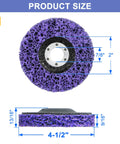 Heavy Duty 5 Pack 4.5 Inch Angle Grinder Paint Stripper Discs featuring Premium Silicon Carbide Grit, 4.5in dia, 7/8 center hole.