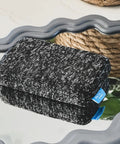 Infinity Sponge Odor Resistant And Heat Resistant Silver Fiber Kitchen Cleaning Tool on decorative tray