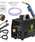 200 Amp Aluminum MIG Welder Dual Voltage 110V And 220V with accessories, heavy duty LED display, multiprocess functionality