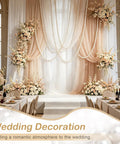 Pearl Ball Garland Set 10 Pieces 2.2 Inch Refills For Wedding Backdrops Table Decor Easy Setup And Reusable Pearl Ball Decorations For Parties And Events on wedding backdrop