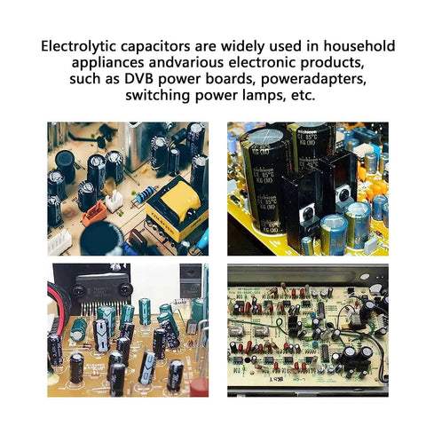 Must Have 460 Piece Capacitor Assortment Kit With 24 Values, 1uF To 1500uF Aluminum Electrolytic Caps in electronic circuits.
