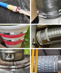 Various applications of 32Ft 304 Stainless Steel Hose Clamps DIY Kit With 25 Heavy Duty Fasteners And Adjustable Worm Gear Clamps