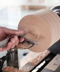 Using Cryo M2 HSS Diamond Parting Tool Three Sixteenth Inch With Twelve And A Half Inch Beech Handle For Woodturning Chisels on a lathe