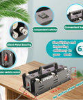 Six Cup Tumbler Turner For Crafts Two Way Spinner Machine Kit With Pro Grade Independent Switches on wooden table