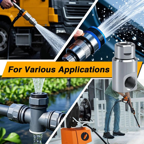 Half Inch Stainless Steel High Pressure Hose Reel Swivel Fitting Joint Heavy Duty With Grease Fitting And Ball Bearing Swivel Mechanism Leak Proof Half Inch NPT Thread Built For Tough Jobs And Real World Use for hose, reel, and washer use