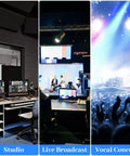 12-Channel Studio Mixer With USB Interface, Bluetooth, 99 DSP Effects for studio, live broadcast, and vocal concert use